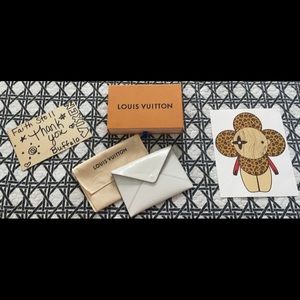 Louis Vuitton White EPI kirigami pouch dustbag box